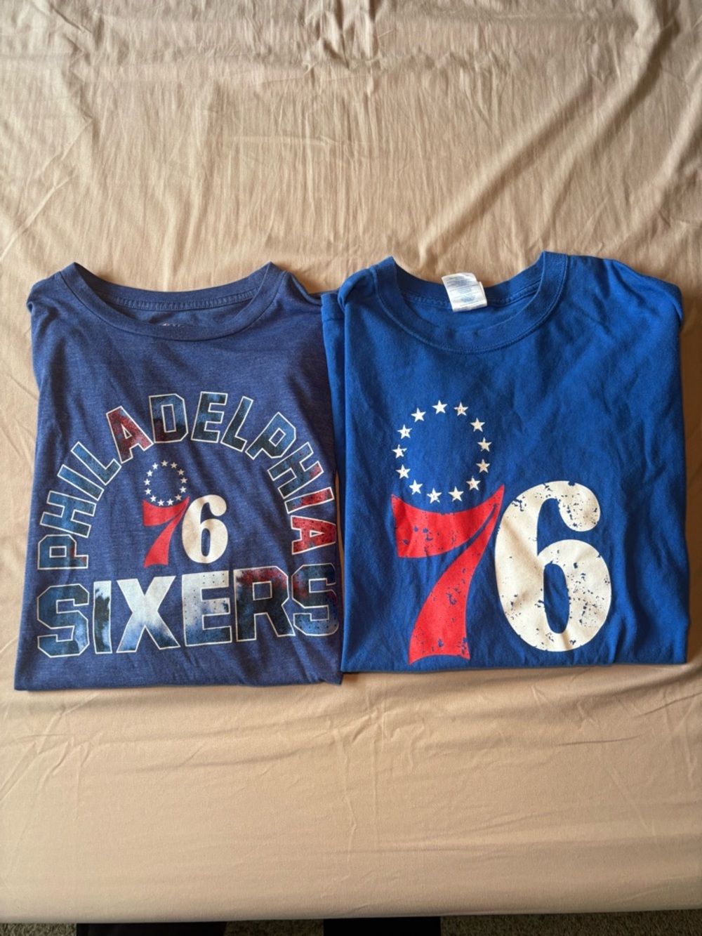 Philadelphia 76ers Graphic Tees Bundle - Blue